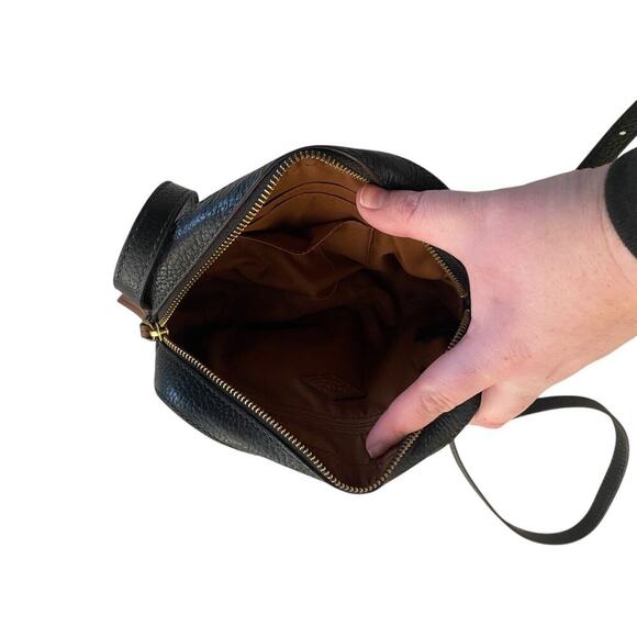 Fossil Leather Gemma Crossbody Shoulder Pebbled Black Leather Purse Barely Used - Picture 6 of 13